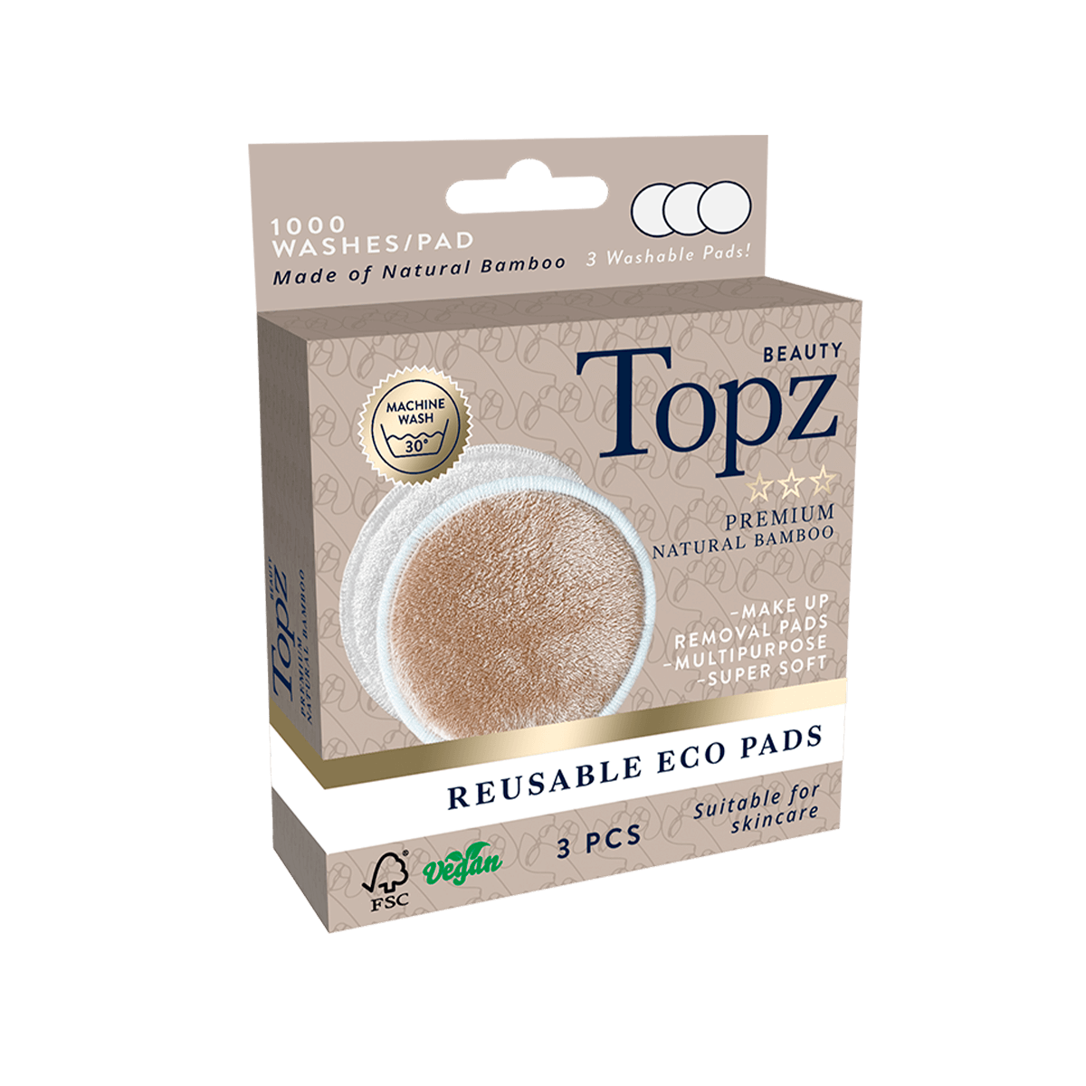Topz Premium Reuseable Eko Pads 3 st