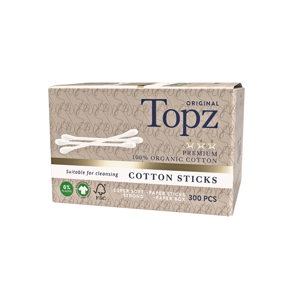 Topz Premium Cotton Stick 300 st
