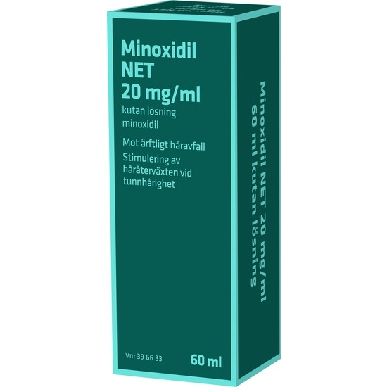 Minoxidil NET 20 mg/ml 60 ml kutan lösning