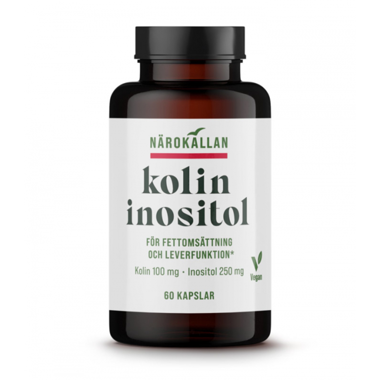 Alternativ bild 1 för Närokällan Kolin Inositol 60 kapslar