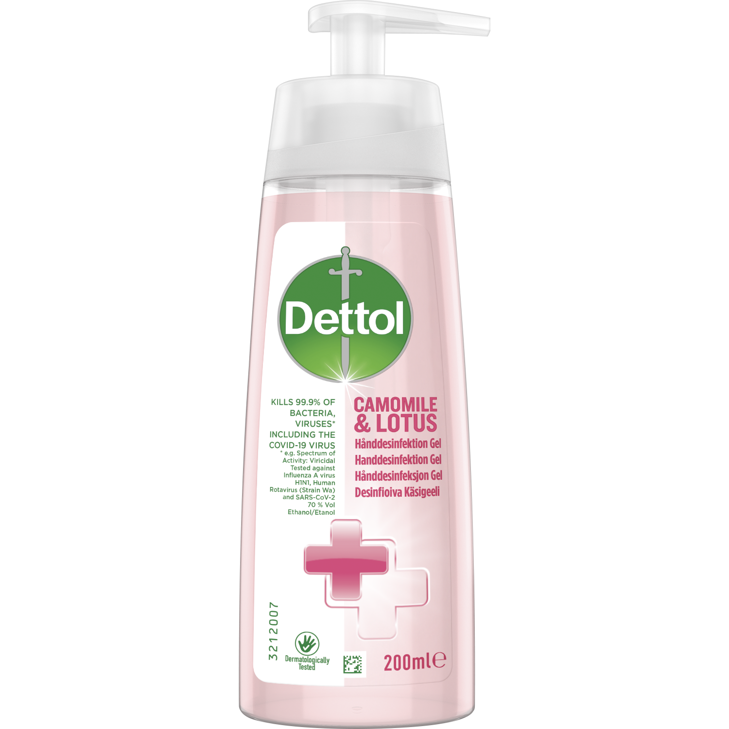 Dettol Handdesinfektion Alcogel med pump Camomill & Lotus 200 ml