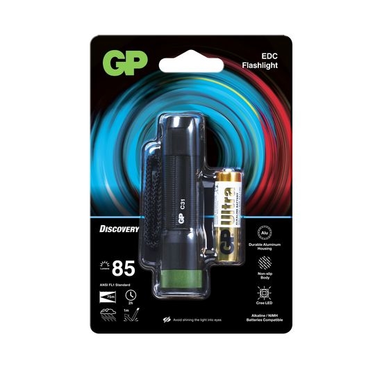 GP Batteries Discovery ficklampa 85 lumen C31