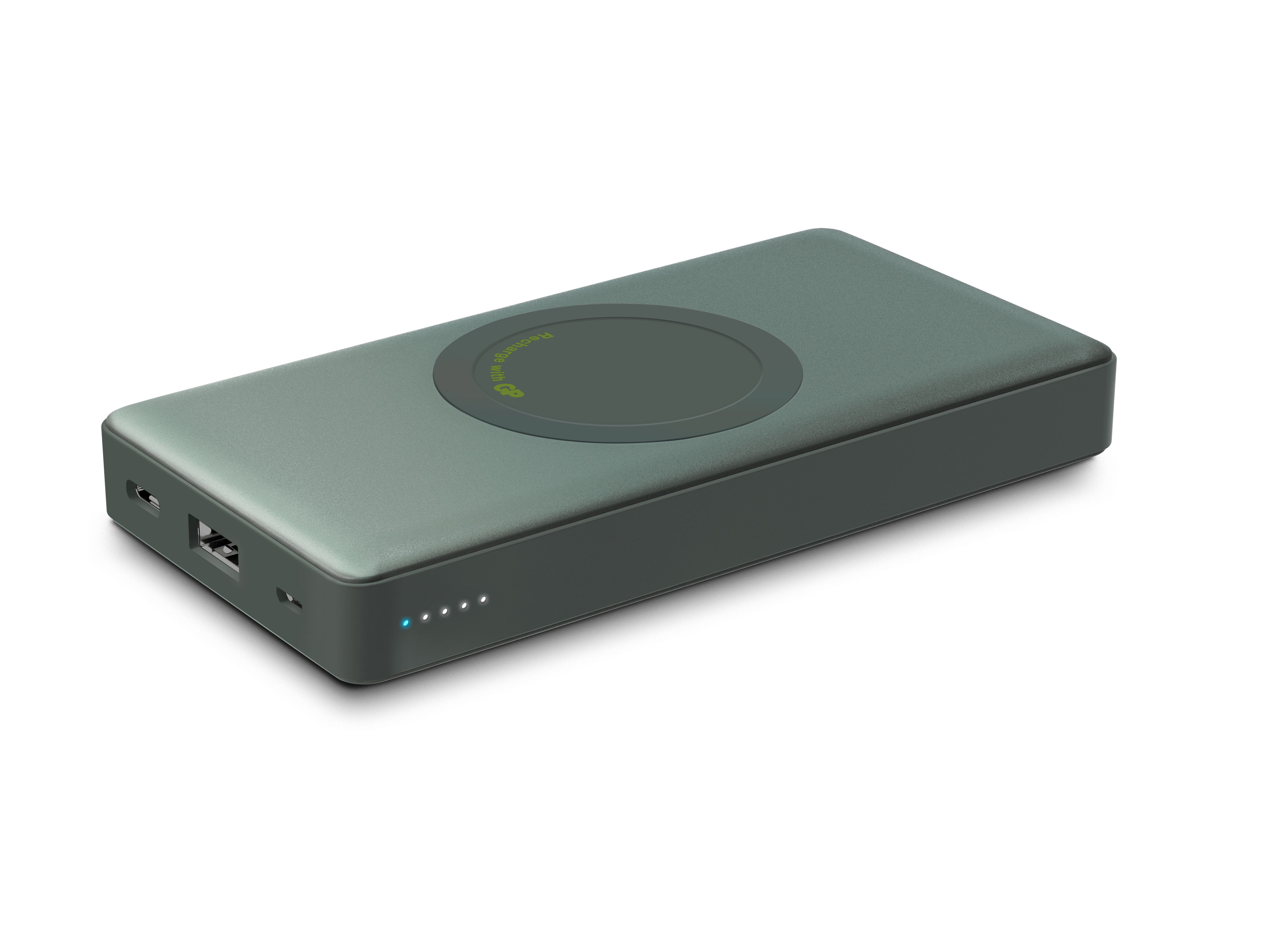 GP batteries PowerBank med trådlös laddning 10000mAh / 10W Qi Grå