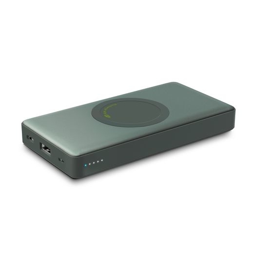 GP batteries PowerBank med trådlös laddning 10000mAh / 10W Qi Grå