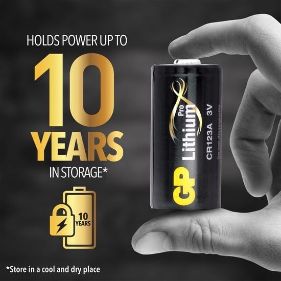 GP Batteries Lithiumbatteri CR 123A 4-pack