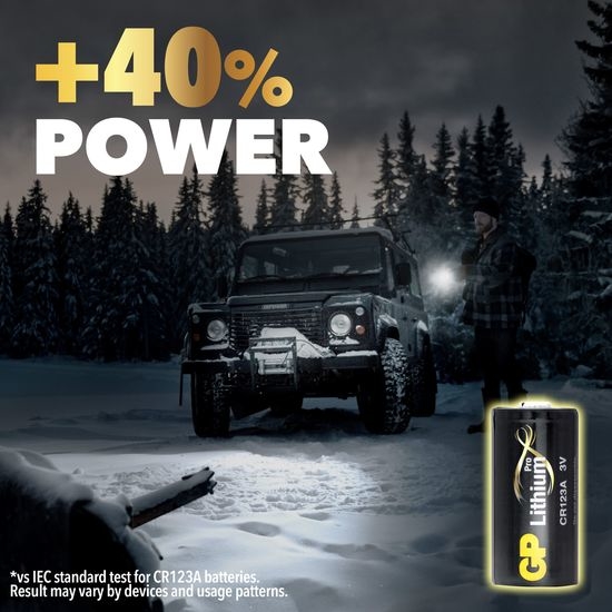 GP Batteries Lithiumbatteri CR 123A 4-pack