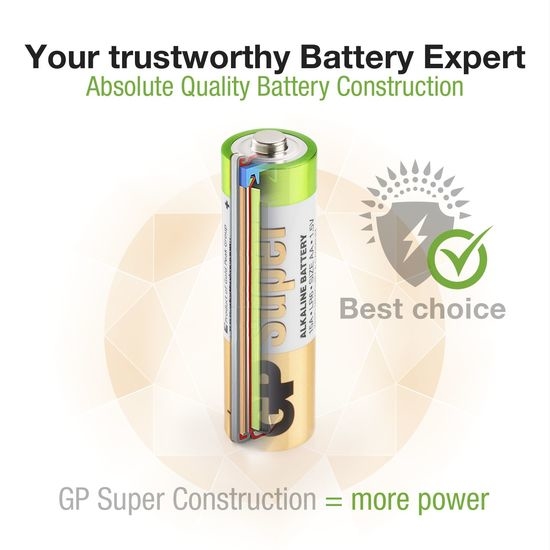 GP Batteries Super Alkaline AA-batteri 15A / LR6 20 st