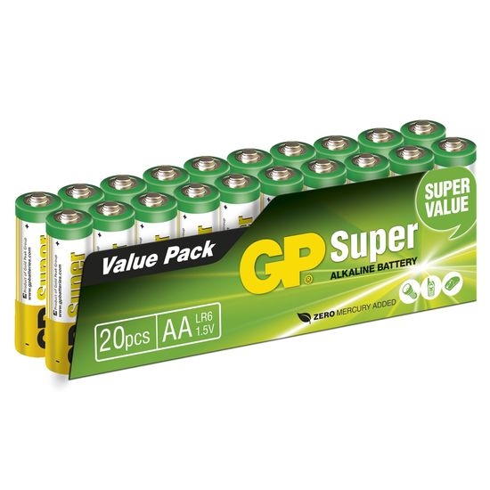 GP Batteries Super Alkaline AA-batteri 15A / LR6 20 st