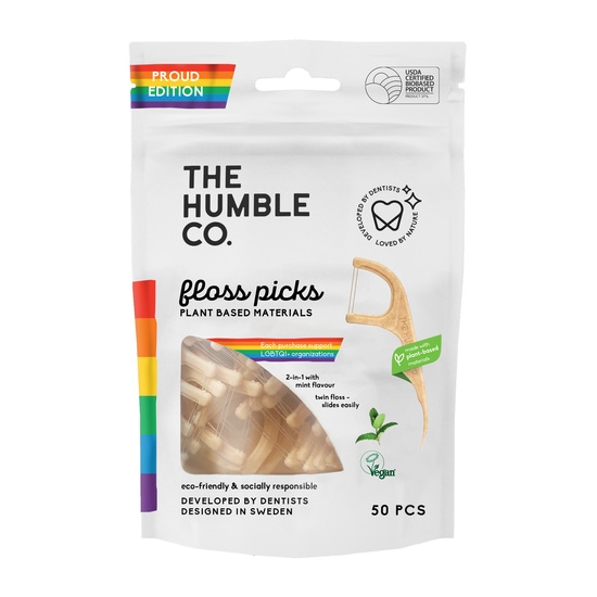 Humble Dental Floss Picks Double Thread Proud 50 st