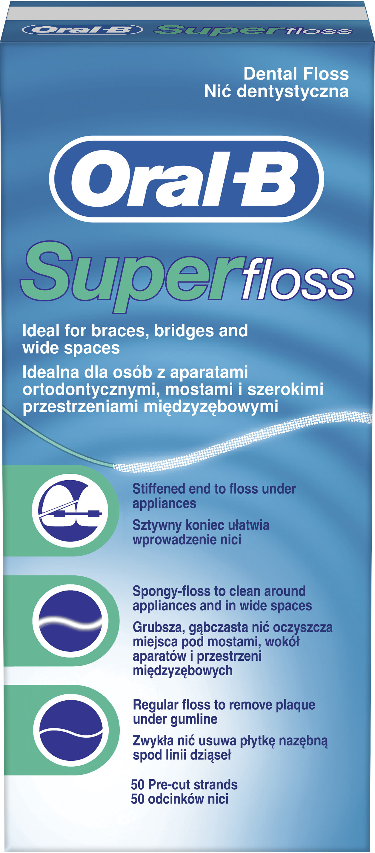 Oral-B Super Floss Tandtråd Förklippta 50 st