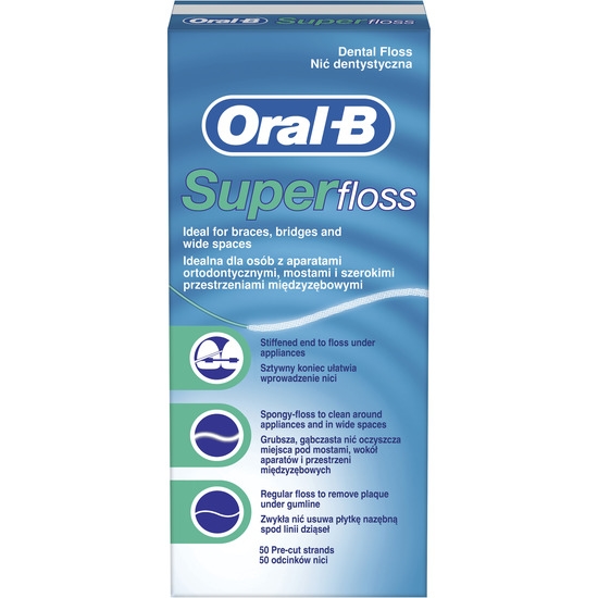 Oral-B Super Floss Tandtråd Förklippta 50 st
