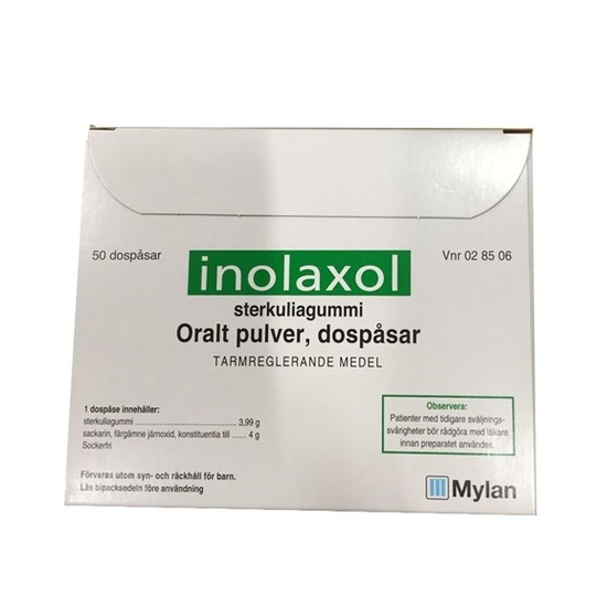 Inolaxol, oralt pulver i dospåse 50 st