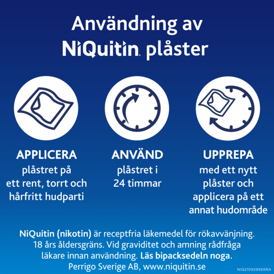NiQuitin Clear 14 mg/24 timmar 14 styck Depotplåster