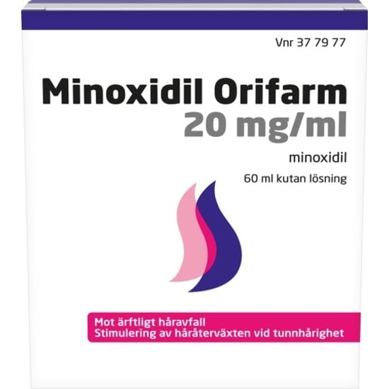 Minoxidil Orifarm, kutan lösning 20 mg/ml 60 ml