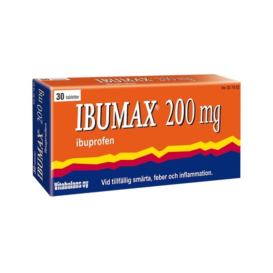 Ibumax filmdragerad tablett 200 mg 30 st