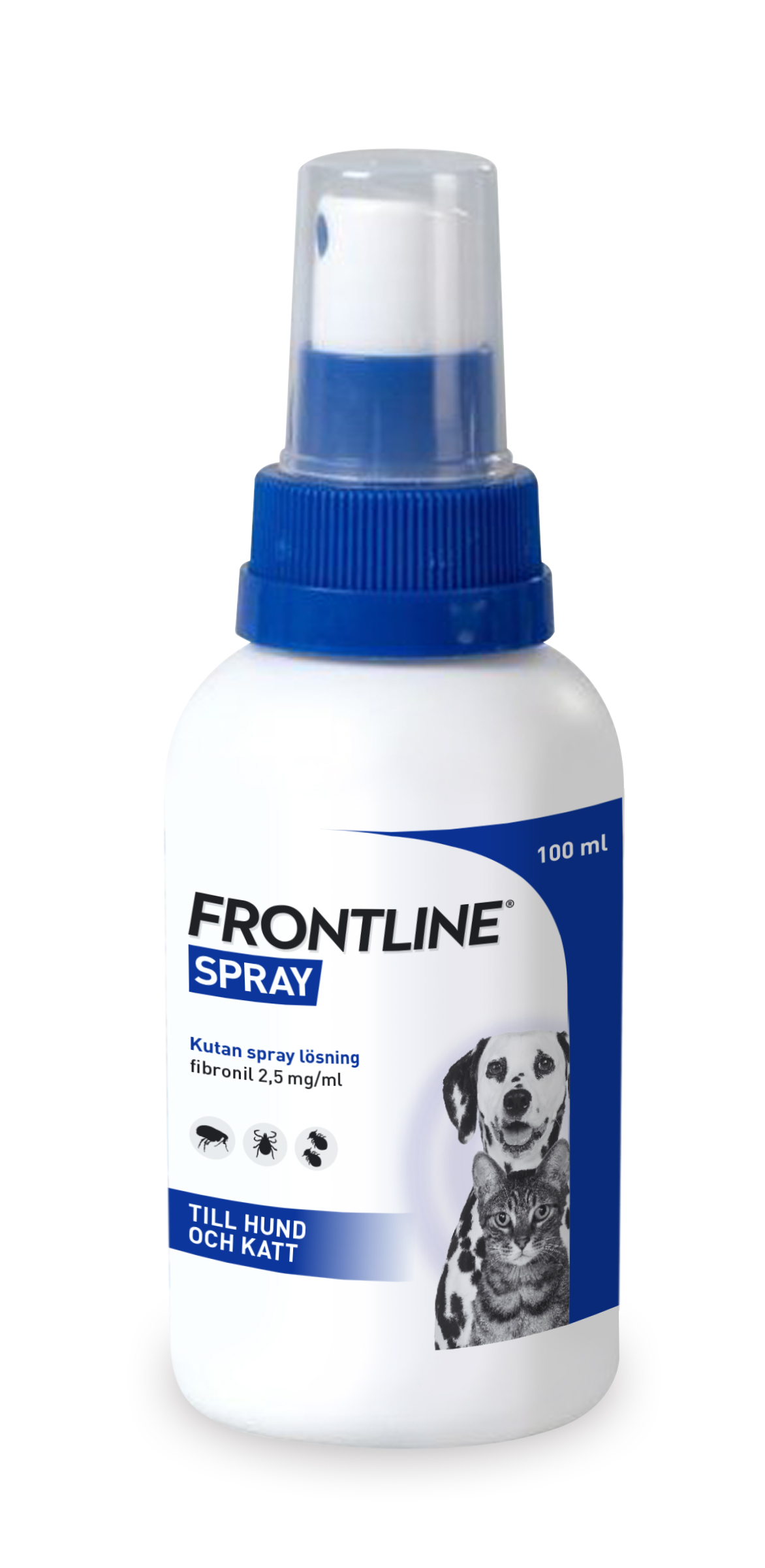 Frontline vet., kutan spray, lösning 2,5 mg/ml 100 ml
