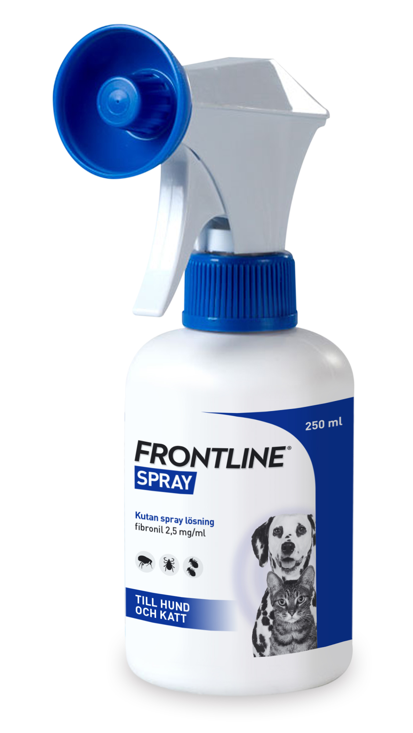 Frontline vet., kutan spray, lösning 2,5 mg/ml 250 ml