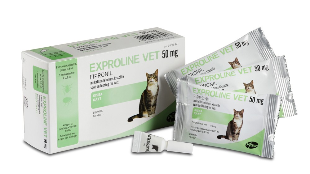 Exproline vet, spot-on, lösning 50 mg 3 x 0,5 ml