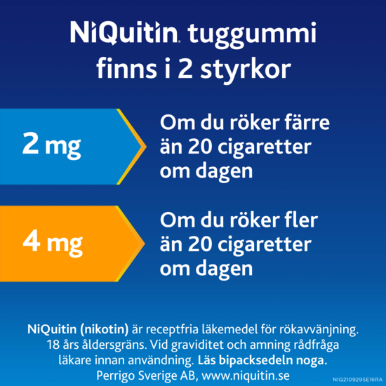NiQuitin Mentolmint medicinskt tuggummi 2 mg 200 st