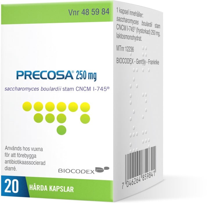 Precosa 250 mg 20 kapsel/kapslar Kapsel, hård
