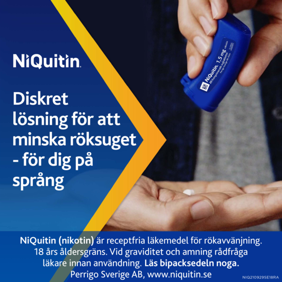 NiQuitin 1,5 mg 60 tabletter Komprimerad sugtablett
