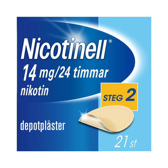 Nicotinell depotplåster 14 mg/24 timmar 21 st