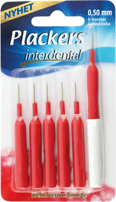 Plackers Interdental 0,5 mm 6 st