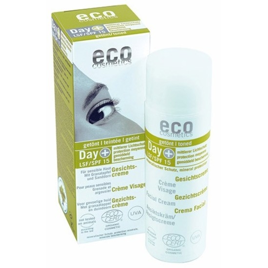 Eco Cosmetics Dagkräm tonad SPF 15, 50 ml