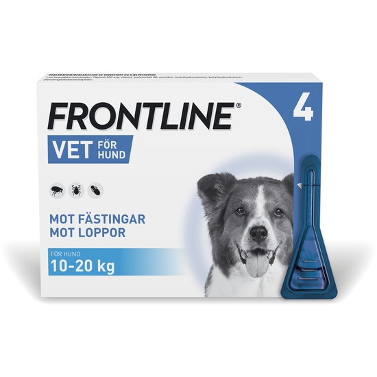 Frontline Vet 100 mg/ml Spot-on hund M 4 x 1,34 ml