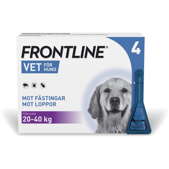 Frontline Vet 100 mg/ml Spot-on hund L 4 x 2,68 ml