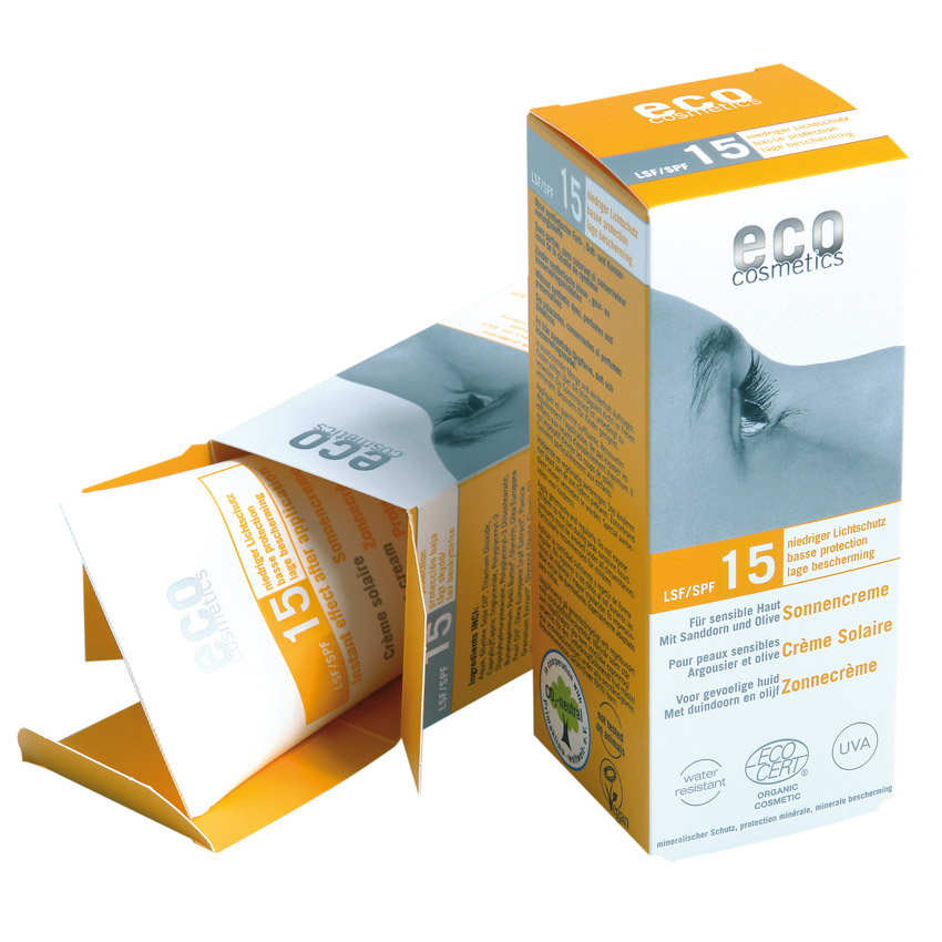Eco Cosmetics Solkräm SPF 15, 75 ml