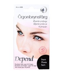 fel Depend ögonbrynsfärg svart