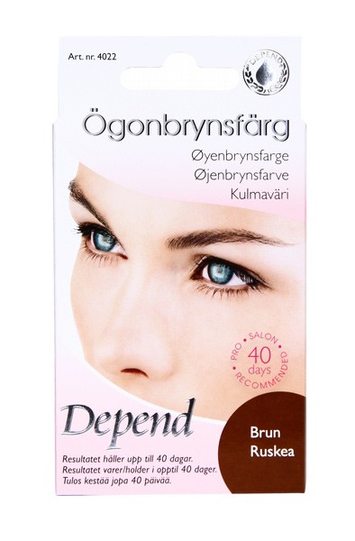 fel Depend ögonbrynsfärg brun