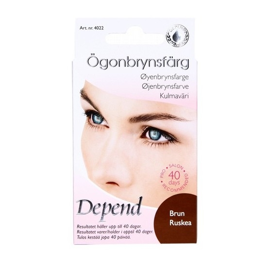fel Depend ögonbrynsfärg brun