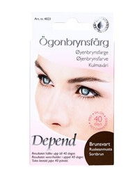 fel Depend ögonbrynsfärg brunsvart
