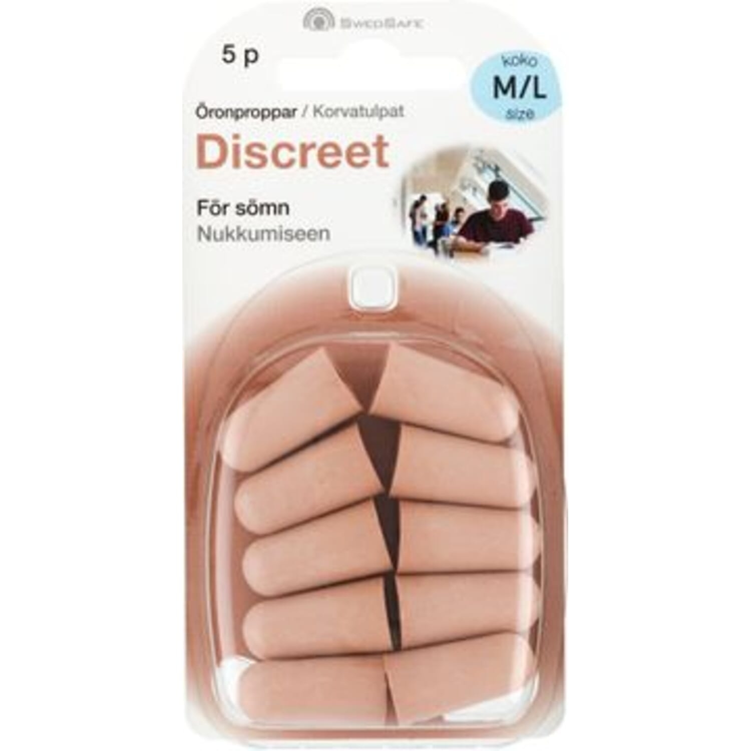 Alternativ bild 1 för Swedsafe SwedSafe Dicreet M/L 5 par
