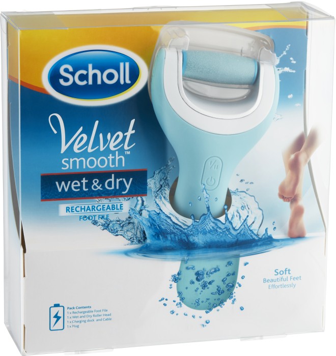 Scholl Velvet Smooth Wet & Dry elektrisk fotfil 1 st
