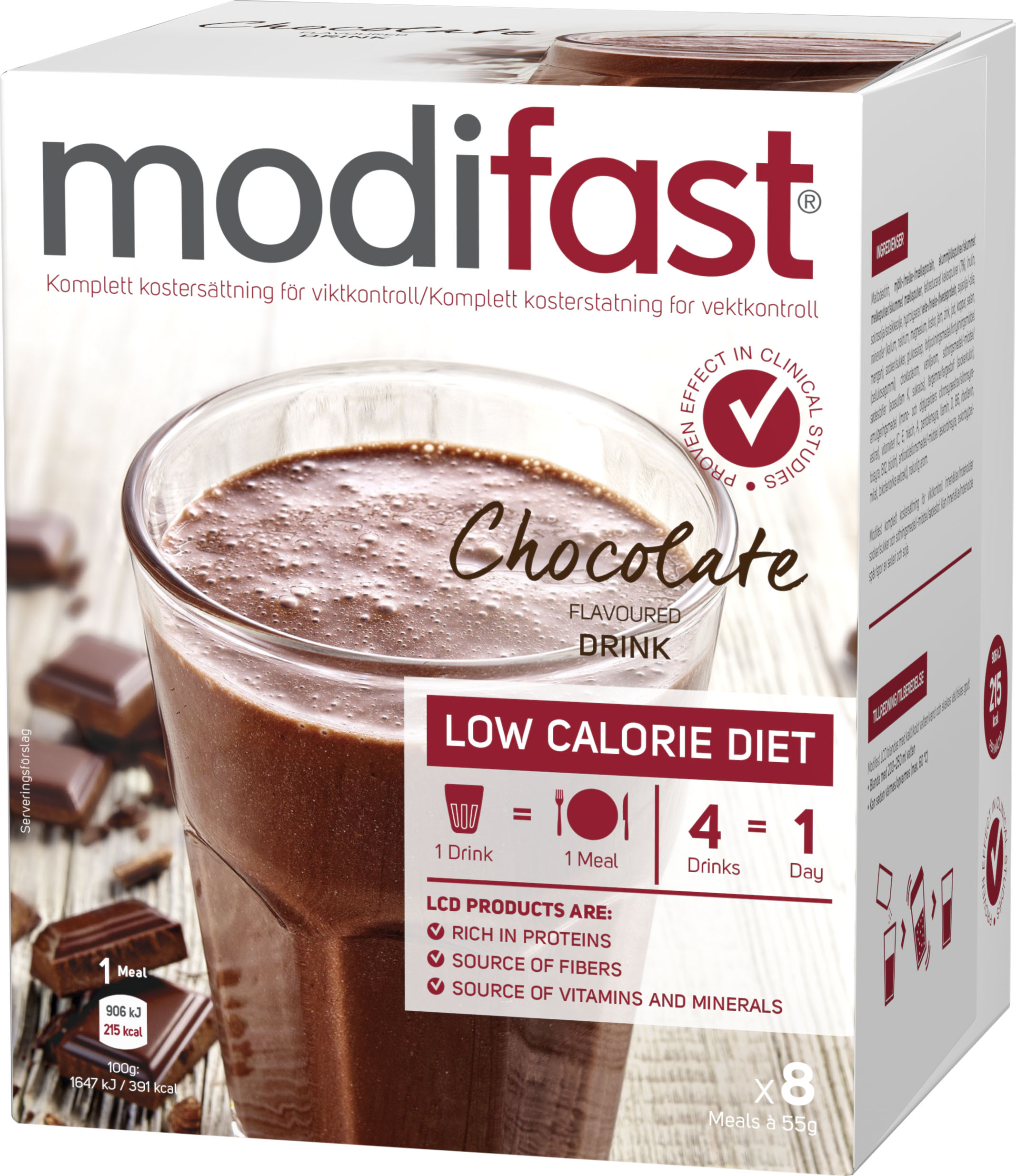 Modifast Pulver Choklad 8 x 55 g
