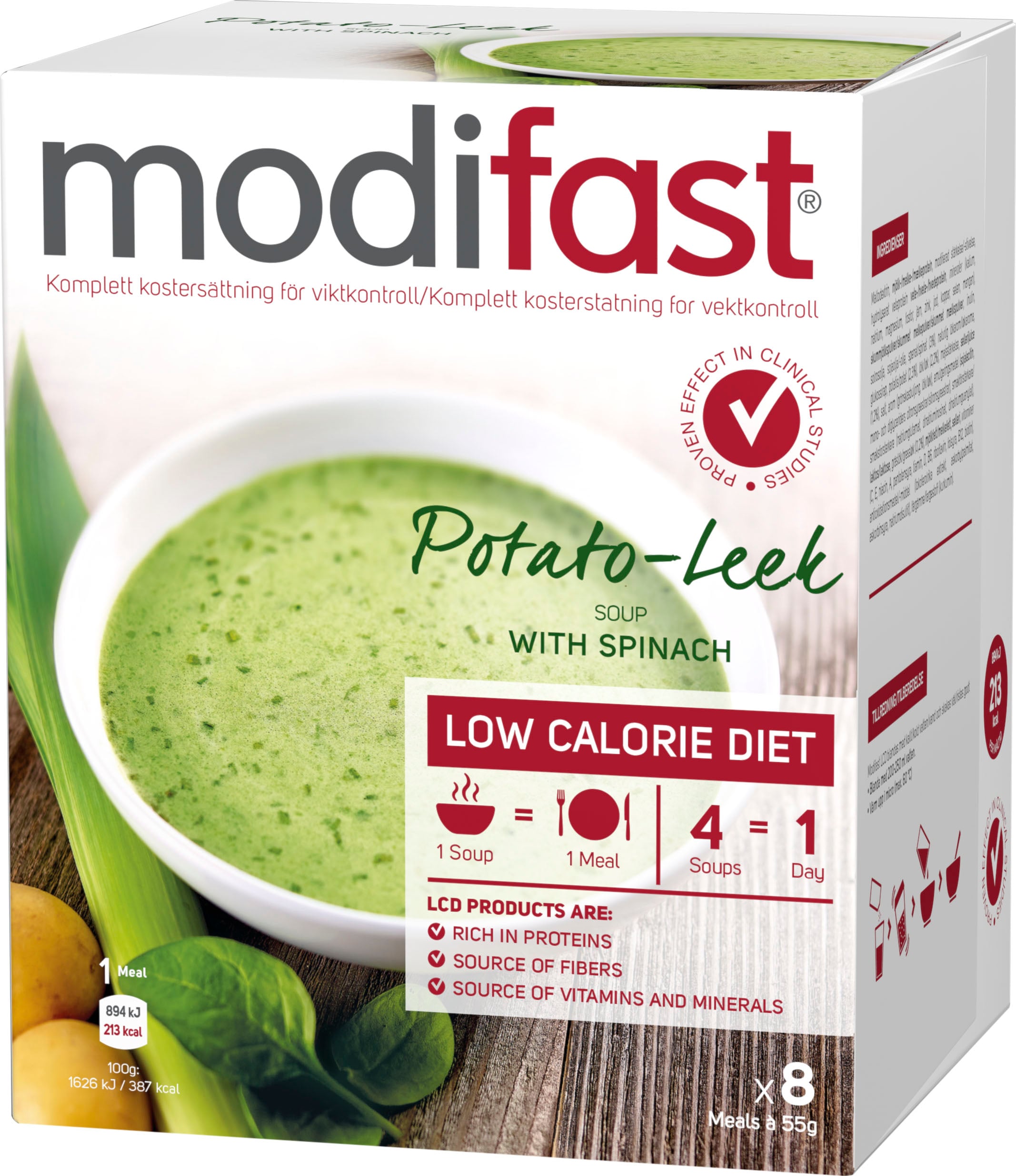 Modifast Pulver Potatis-Purjolök 8 x 55 g