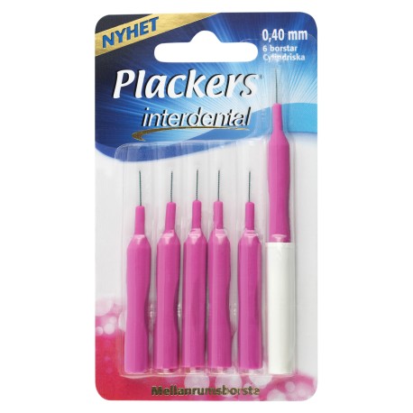 Plackers Interdental 0,4 mm, 6 st