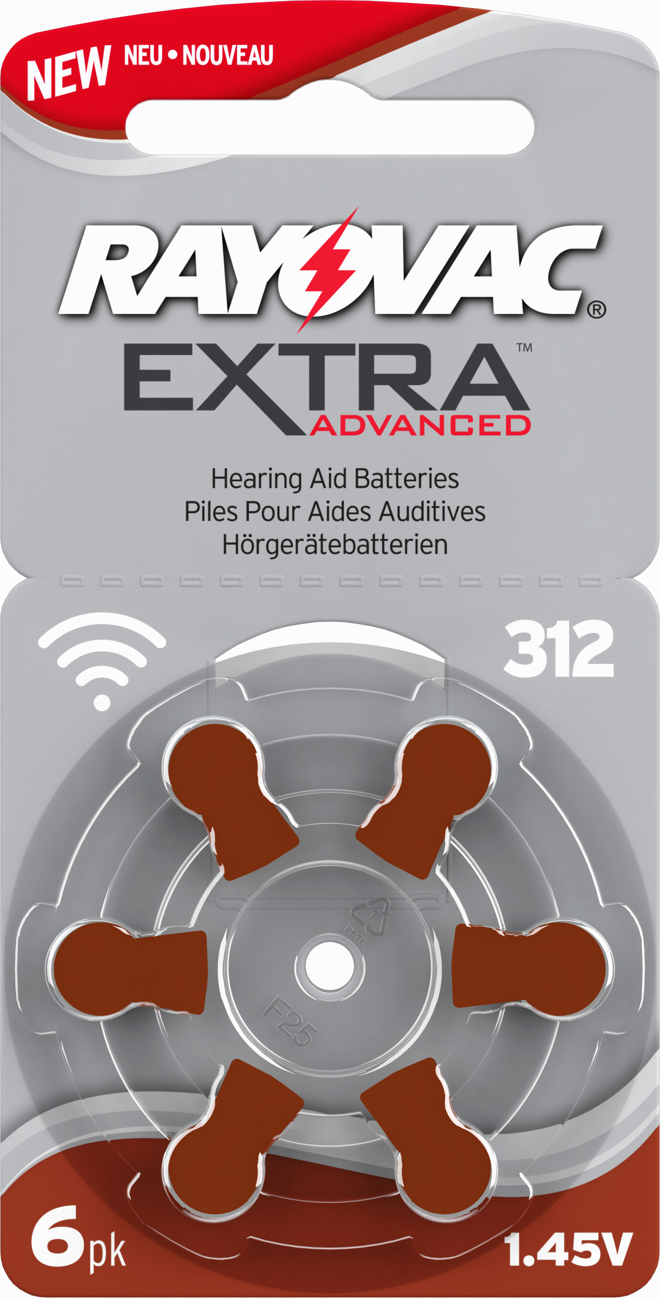 Rayovac Extra Advanced 312 Brun 6st