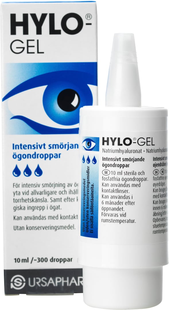 Hylo-Gel ögondroppar 300 doser 10 ml