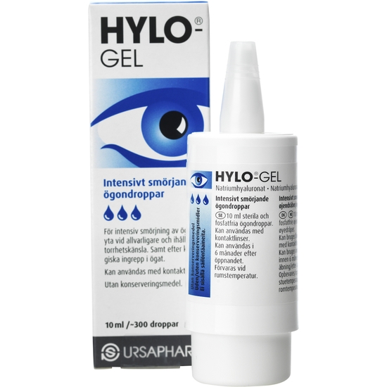 Hylo-Gel ögondroppar 300 doser 10 ml