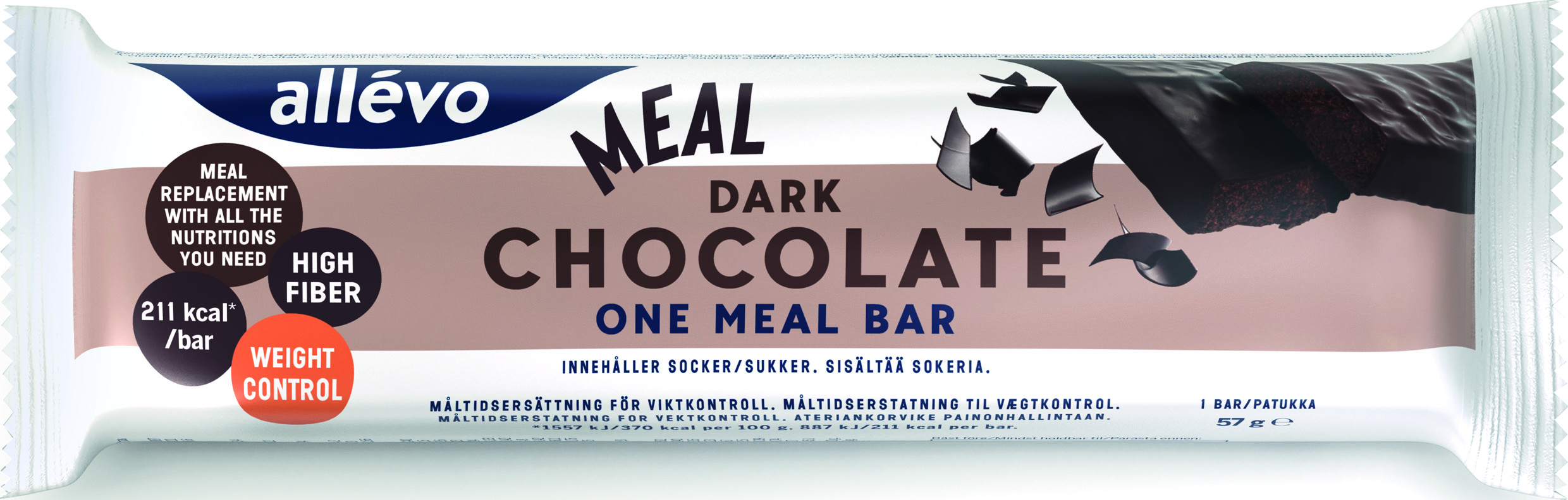 Allévo One Meal Dark Chocolate bar 57 g