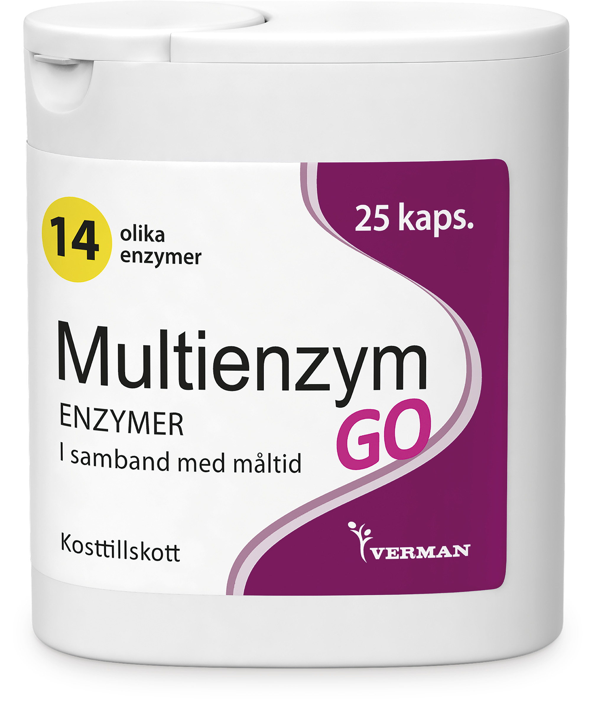 Verman Multienzym GO 25 kapslar