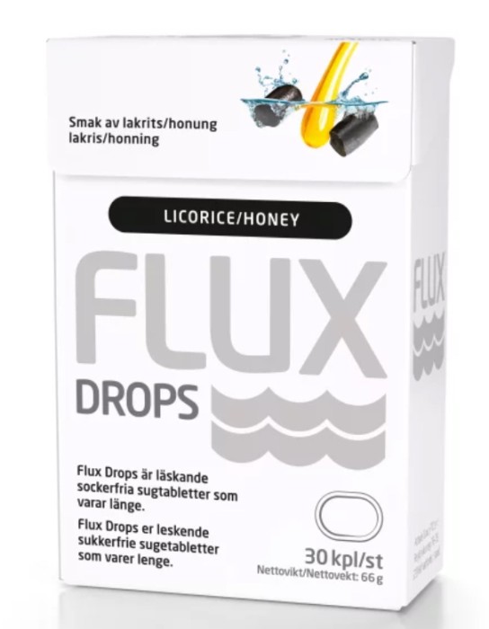 Flux Drops Lakrits & Honung 30 st