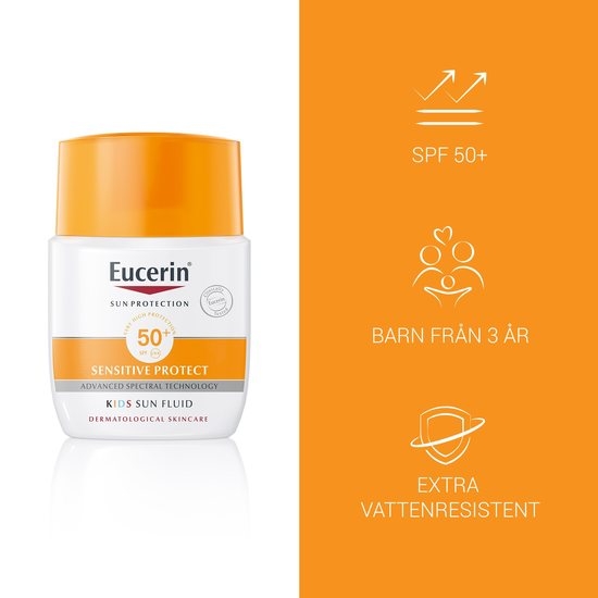 Eucerin Sensitive Kids Sun Fluid SPF 50+, 50 ml
