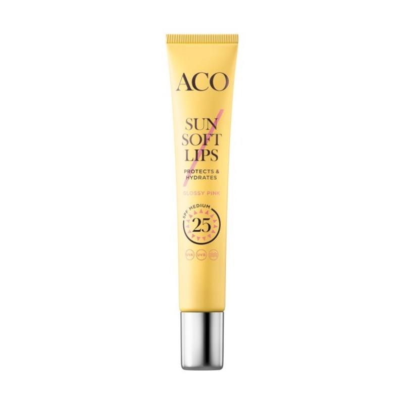 ACO Sun Soft Lips SPF25 Parfymfri Solskydd Läppar 12 ml