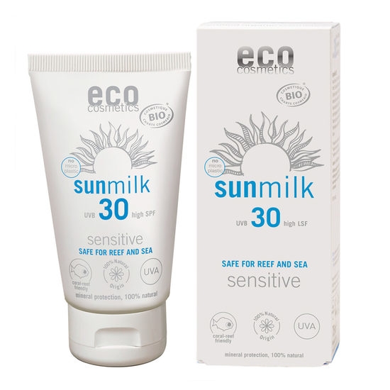 Eco Cosmetics Sun Milk Sensitive SPF 30, 75 ml