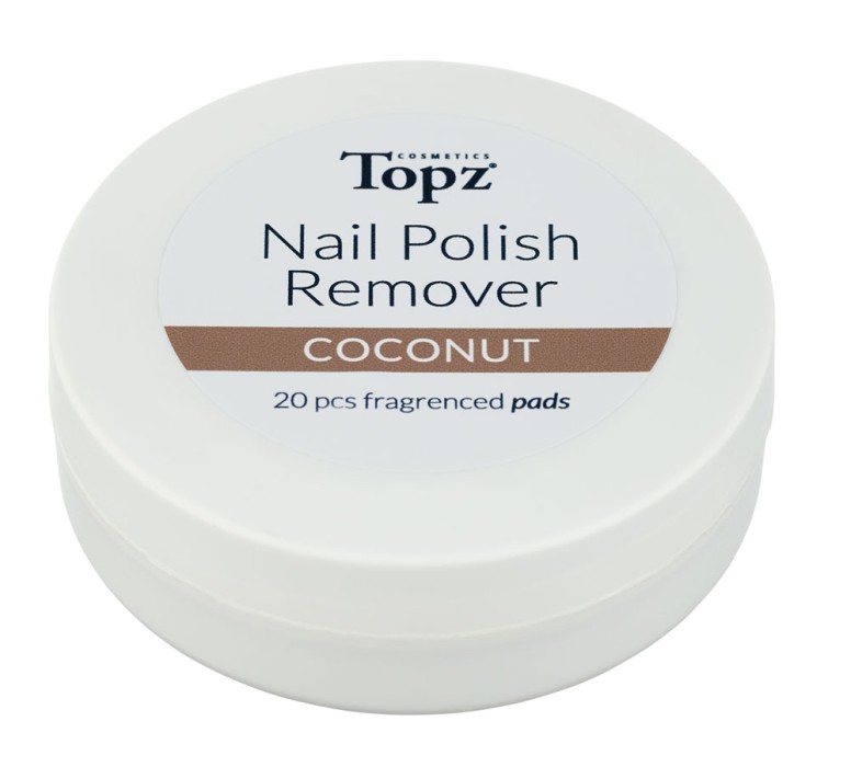 Topz Nail Polish Remover Pads Coconut 20 st